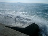 Bølger i Atlanterhavet v/Biarritz