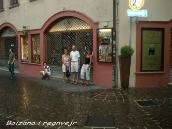 Bolzano i regnvejr