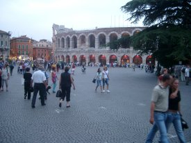 Arenaen i Veronas centrum